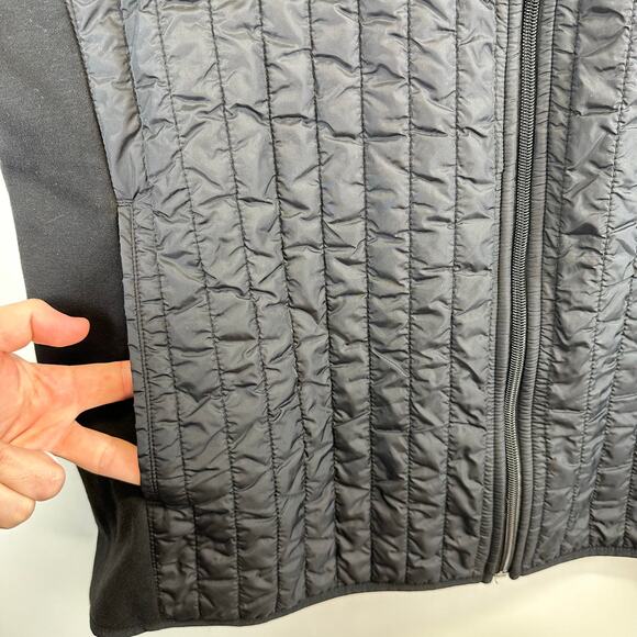 Perry Ellis Black Puffer Knit Fully Lined Stand Up Collar Vest Mens Size XL - Picture 5 of 13